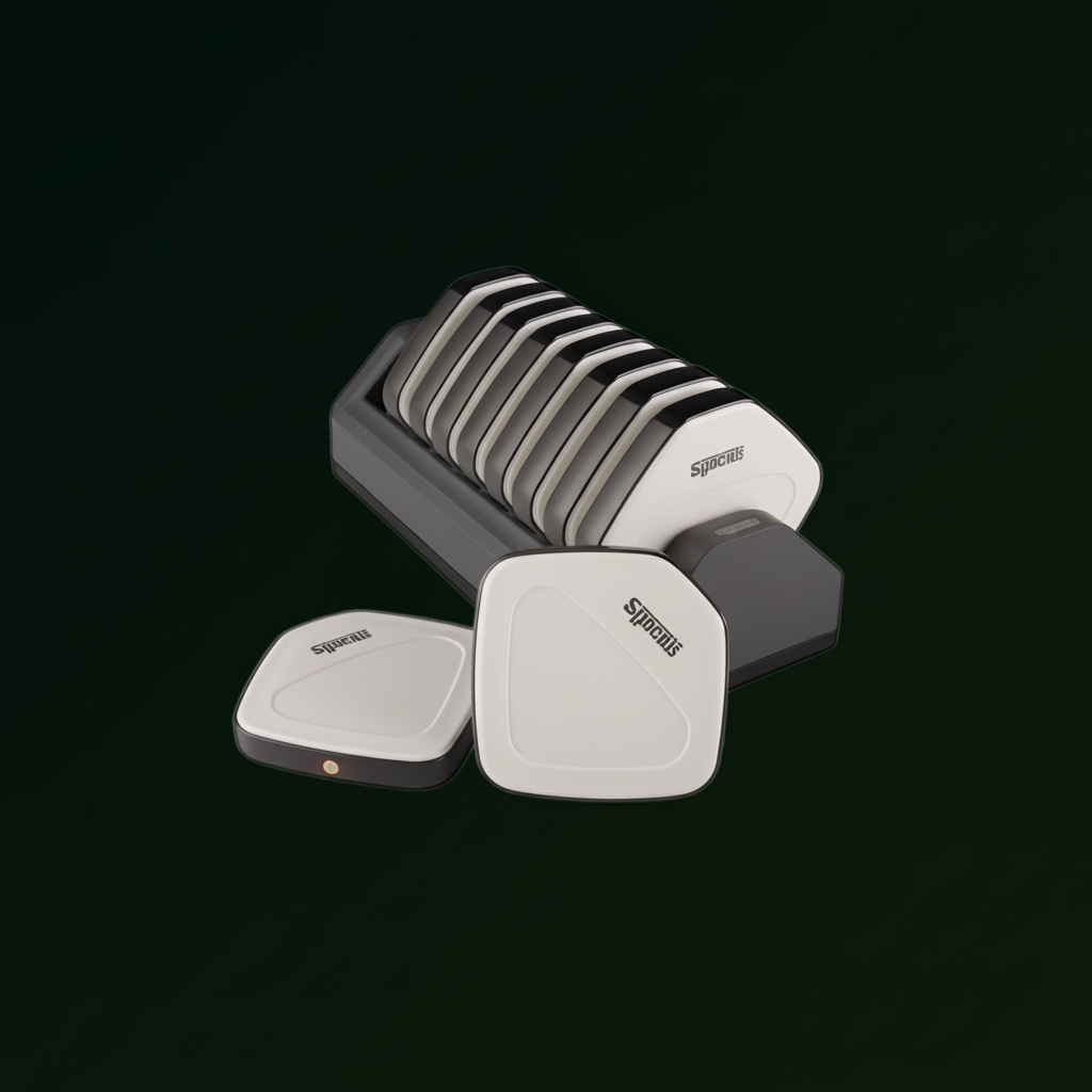 Syscall SGP-300 Mini Pager Set (10 White) with Charging Dock